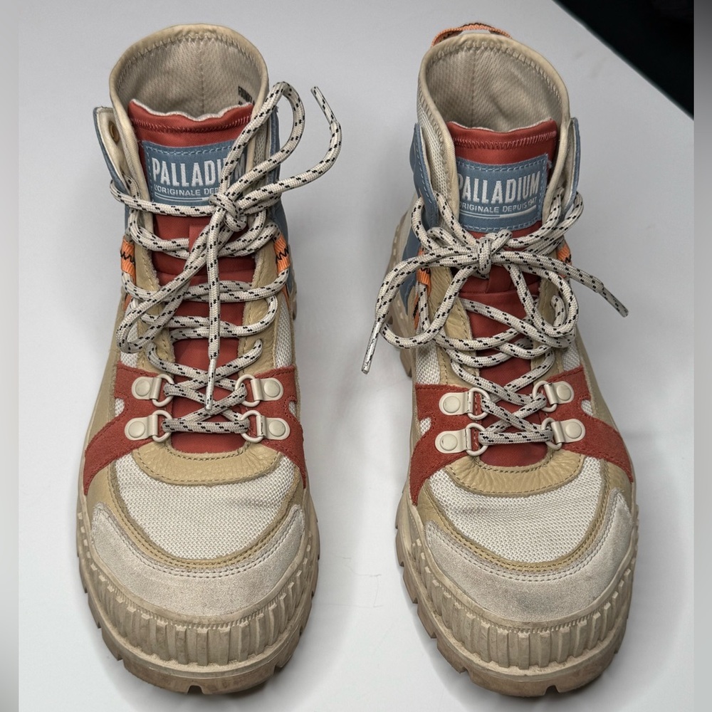 Palladium Pallashock Outcity sneakers in Almond Milk gorpcore utility lug sole - Picture 4 of 14